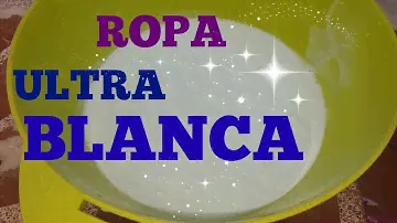 Ropa Super blanca , Detergente super potente quita la mugre, manchas y blanquea la ropa amarillenta