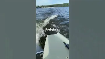 Probefahrt mit Motorboot Merlin und Suzuki 2Takt AB mit 40 PS nach kompletter Restaurierung
