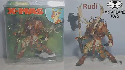 McFarlane Monsters Series 5 Twisted X-mas Raindeer Rudi Review!
