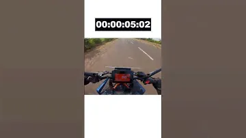 KTM 390 Duke 0-100kmph time. #ktmduke390