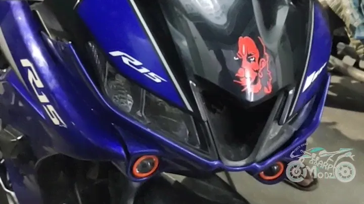 YAMAHA R15 V3 SUBMASK WITH LIGHT
