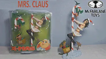 McFarlane Monsters Series 5 Twisted X-mas Mrs. Claus Review!