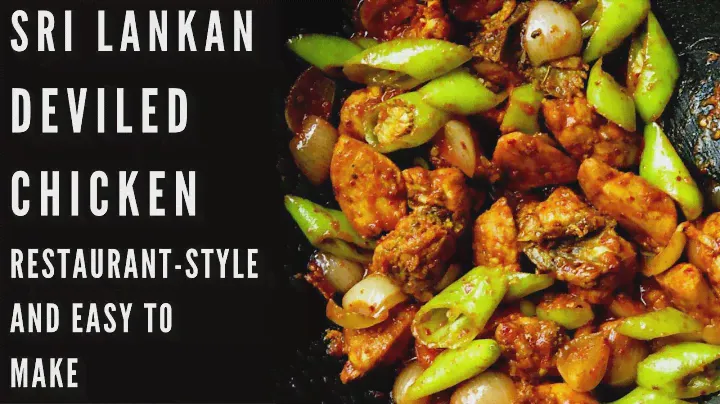 Devilled chilli chicken stir-fry(Sri Lankan).