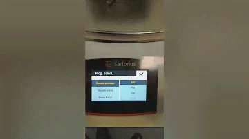 CONFIGURACION TERMOBALANZA MA35 SARTORIUS