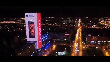Видеоотчет размещения Lenovo на медиафасаде MAER GROUP в г. Санкт-Петербург, август 2016