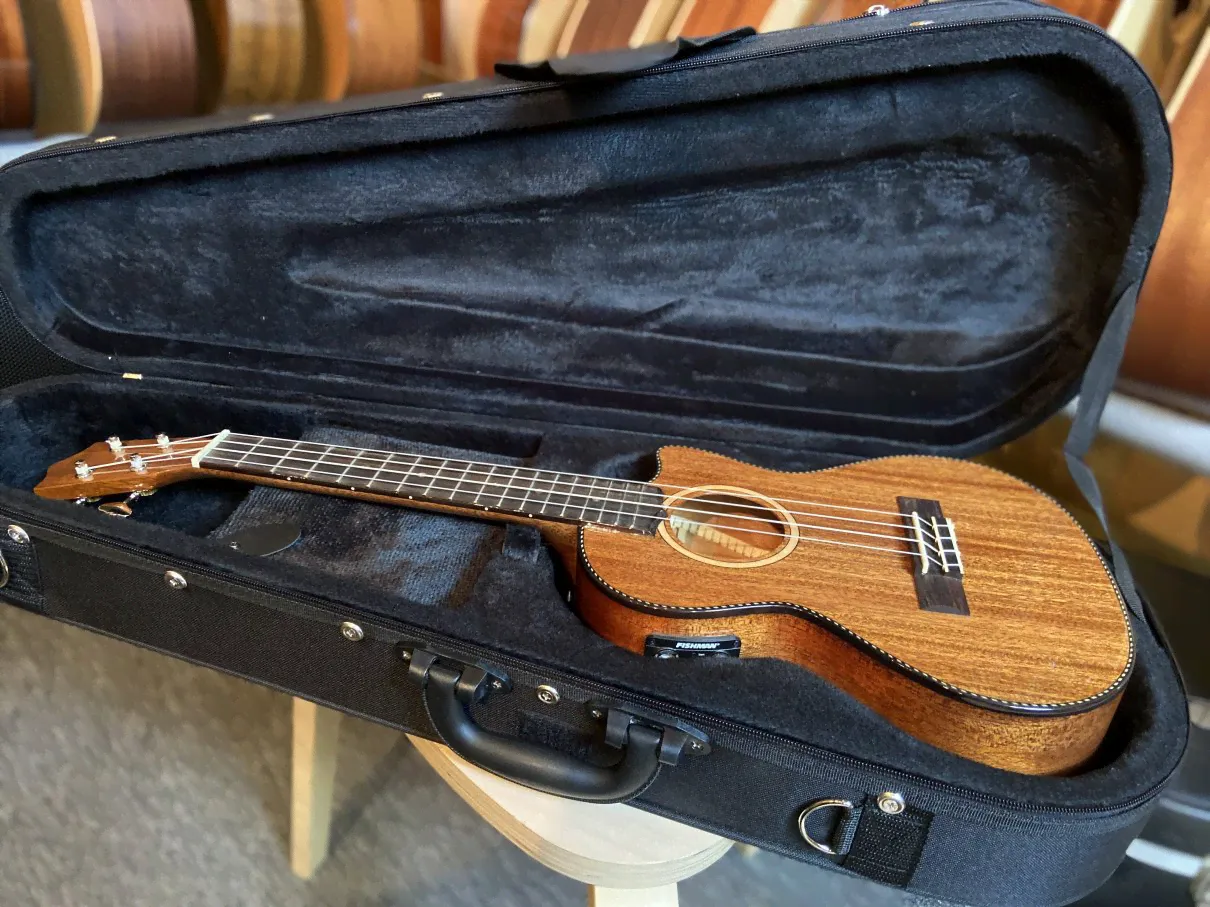 LANIKAI MAS-CET укулеле тенор, со звукоснимателем Fishman® Kula, твердый кейс в комплекте-3