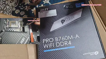 MSI PRO B760M-A WiFi DDR4 ProSeries Motherboard DDR4, PCIe 5.0, M.2, Wi-Fi 6E, mATX