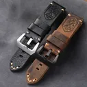 26 mm Decima Flottiglia MAS Vintage Black Strap for Kampfschwimmer / Italian Navy Series Watches