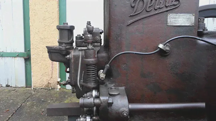 Standmotor Stationärmotor Deutz MA 116 Benzinmotor mit Aussetzerregelung Baujahr 1919