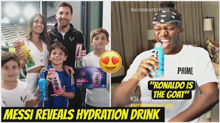 😱KSI Absolutely Shocked by Messi's New Hydration Drink! You Won't Believe the Striking Resemblance!