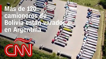 Más de 120 camioneros de Bolivia están varados en Argentina por una crisis de combustible