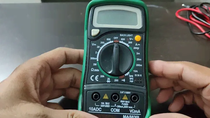 Mastech MAS830L (Multimeter) - How to change the battery