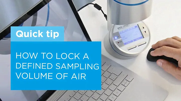How to lock a defined air sampling volume in your microbial air sampler MAS-100 NT