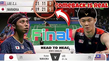 FINAL‼️ Berdegup Jantung😱 | Lee Zii Jia(MAS) Cipta Kejutan Tewaskan pemain no 2 Dunia Kodai Naraoka😱