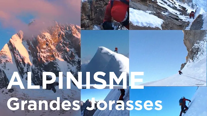 Le Linceul Face Nord des Grandes Jorasses Chamonix Mont-Blanc alpinisme montagne neige et glace