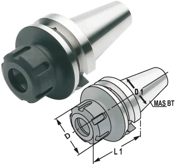 Цанговый патрон MAS BT40-ER40