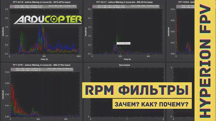 RPM фильтрация. Настройка в Ardupilot Arducopter