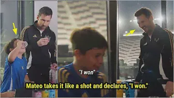 Mateo had Messi and all the cameramen laughing while they filmed Messi's energy drink commercial 🤣