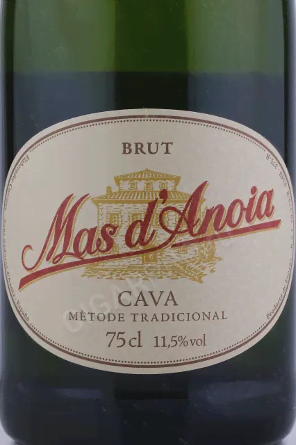 Mas d'Anoia Cava Brut Игристое вино Мас д'Анойя Кава Брют 0.75л-1