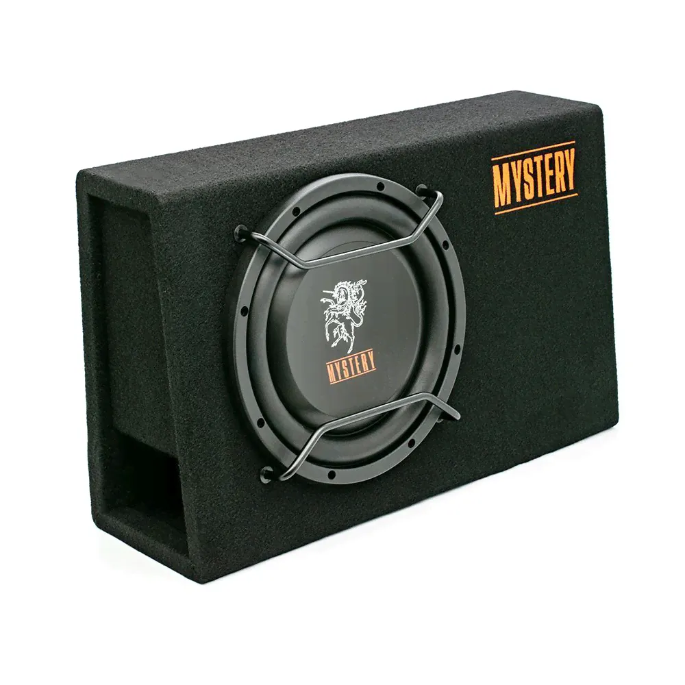 Сабвуфер MYSTERY MAS-100A 10 дюймов (25см), c фазоинвертором, активный корпусной, встроенный усилитель